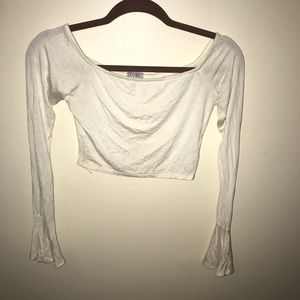 Tobi crop top bell bottom sleeves